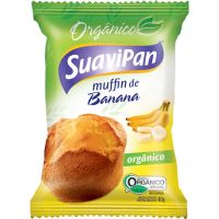 Muffin Orgânico Banana Suavipan 40g com 12 Unidades - Cod. 7898115901335