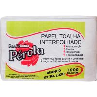 Papel Toalha Luxo para Mão Pérola 21X20cm - Cod. 7898928151538