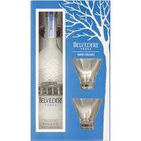 Vodka Belvedere Com 2 Taças Martini 700ml - Cod. 5901041014573
