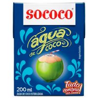 Água de Coco Sococo 200ml | Caixa com 24 Unidades - Cod. 7896004400679C24