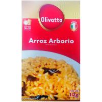 Arroz Arbório Olivatto 1kg | Caixa com 10 Unidades - Cod. 7898269781104C10