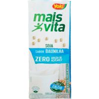 Bebida de Soja Zero Açúcar sabor Baunilha Mais Vita 1L | Caixa com 12 Unidades - Cod. 7891095010769C12