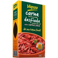 Carne Bovina Curada Desfiada Vapza Pacote 400g| Caixa com 24 Unidades - Cod. 7897122601245C24