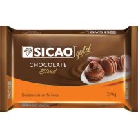 Chocolate em Barra para Cobertura Blend Gold Sicao 2,1kg | Caixa com 5 Unidades - Cod. 7896563400066C5