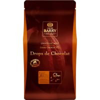 Chocolate em Drops Amargo 50% Cacau Cacao Barry Pacote 5kg - Cod. 3073416100357