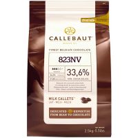 Chocolate em Gotas ao leite Callets 33,6% Cacau Callebaut 2,5kg | Caixa com 5 Unidades - Cod. 5410522513431C5