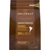 Chocolate em Gotas ao leite Callets Arriba 39% Cacau Callebaut 2,5kg | Caixa com 6 Unidades - Cod. 5410522515053C6