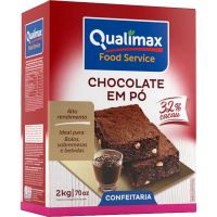 Chocolate em Pó 32% de Cacau Qualimax 2kg | Caixa com 6 Unidades - Cod. 7891122114347C6