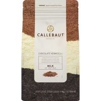 Chocolate Granulado ao leite Vermicelli Milk Callebaut 1kg | Caixa com 6 Unidades - Cod. 5410522514735C6