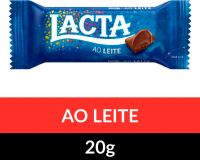 Chocolate Lacta ao Leite 20g | Caixa com 20 Unidades - Cod. 7622300862374C20