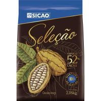 Chocolate Sicao Seleção Amargo 52% Cacau 2,05kg Chips Ch - Cod. 20842060833
