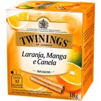 Chá de laranja, Manga e Canela Twinings 18g | Caixa com 12 Unidades - Cod. 701771696194C12