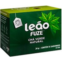 Chá Verde Natural Leão Fuze 24g | Caixa com 18 Unidades - Cod. 7891098010452C18