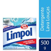 Detergente Em Tabletes Limpol Máquina De Lavar Louças 500g - Cod. 7891022856736