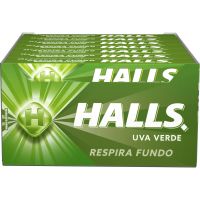 Drops Halls Uva Verde Display com 21 Unidades | Caixa com 30 Displays - Cod. 7622210854896C30