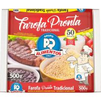 Farofa Tradicional PQ Alimentos 500g - Cod. 7896635500267C10
