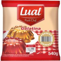 Gelatina sabor Pêssego Pratik Chef Lual 540g - Cod. 7896683402469C10