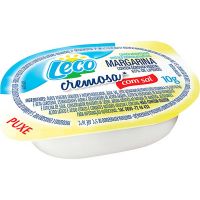 Margarina com Sal Cremosa leco 10g | Caixa com 192 Unidades - Cod. 7892999013276C192