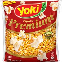 Milho para Pipoca Premium Yoki 500g | Caixa com 24 Unidades - Cod. 7891095006984C24