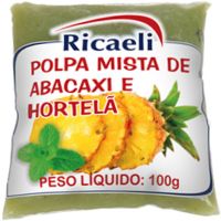 Polpa de Abacaxi e Hortelã Ricaeli 100g - Cod. 7897387102815C10