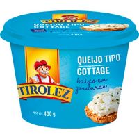 Queijo Tipo Cottage Tirolez 400g | Caixa com 12 Unidades - Cod. 7896035200132C12