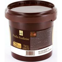 Recheio de Chocolate ao leite Pralin Feuilletine Cacao Barry 1kg | Caixa com 6 Unidades - Cod. 3073419310494C6