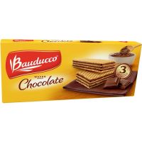 Biscoito Waffer sabor Chocolate Bauducco 140g | Caixa com 54 Unidades - Cod. 7891962036984C54