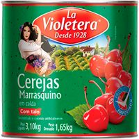 Cereja em Calda La Violetera com Talo 1,65kg - Cod. 7891089064235