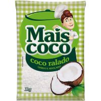 Coco Ralado Mais Coco Úmido e Adoçado 1kg | Caixa com 12 Unidades - Cod. 37896004400564C12