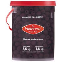 Azeitona Preta La Violetera sem Caroço 1,8kg - Cod. 7891089047870
