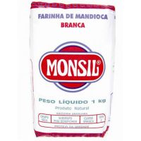 Farinha de Mandioca Monsil Crua Papel 1kg - Cod. 7896035911151