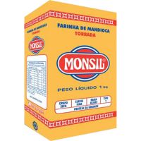 Farinha de Mandioca Monsil Torrada Papel 1kg - Cod. 7896035911199