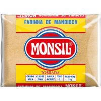 Farinha de Mandioca Monsil Torrada Plástico 1kg - Cod. 7896035911168