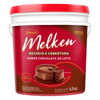Recheio e Cobertura de Chocolate Harald Melken ao Leite 4kg - Cod. 7897077825154