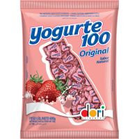 Bala Mastigável Dori Yogurte 100 Original 600g - Cod. 7896058591507