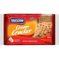 Biscoito Cream Cracker Todeschini 360g | Caixa com 20 Unidades - Cod. 7896022205669C20