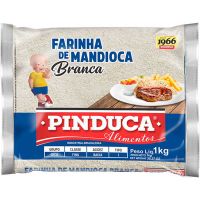 Farinha de Mandioca Pinduca Crua Plástico 1kg - Cod. 7896015910051