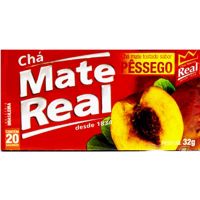 Chá Mate Real com Pêssego | Com 20 Unidades - Cod. 7896045055555