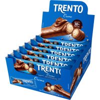 Chocolate Trento com Waffer ao Leite e Recheio de Creme 32g | Com 16 Unidades - Cod. 7896306612855C8