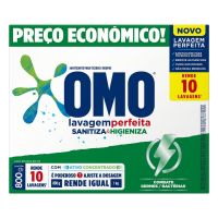 Detergente Em Pó Omo Lavagem Perfeita Sanitiza & Higieniza 800g | Caixa com 20 Unidades - Cod. 7891150072138C20