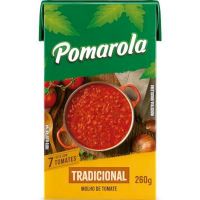 Molho de Tomate Pomarola Tradicional Peneirado Tetra Pak 260g | Caixa com 27 Unidades - Cod. 7896036095096C27