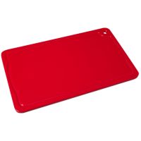 Tábua de Corte com Canaleta 30 x 50 cm Polietileno Vermelha Pronyl - Cod. 7896748501205