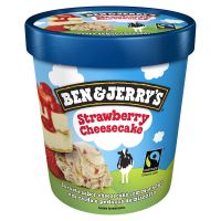 Sorvete Ben&Jerry's Strawberry Cheesecake 458ML | Caixa com 8 - Cod. 76840376810C8