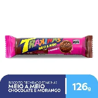 Biscoito Recheado Trakinas Morango e Chocolate 126g - Cod. 7622210592637