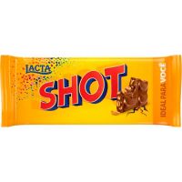 Barra de Chocolate Lacta Shot 90g | Caixa com 4 Unidades - Cod. 7622300991388C4