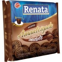 Biscoito Amanteigado Renata Chocolate 330g - Cod. 7896022204624