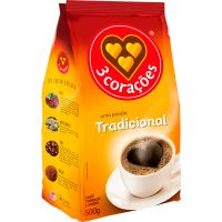 Café 3 Corações Tradicional Stand Pack 500g - Cod. 7896005800010
