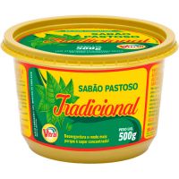 Sabão em Pasta Tradicional Neutro 500g - Cod. 7896085200502