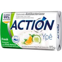 Sabonete em Barra Antibacteriano Ypê Action Fresh 85g - Cod. 7896098909676