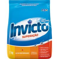 Detergente em Pó Invicto Superação Sachê 1kg - Cod. 7898031172819